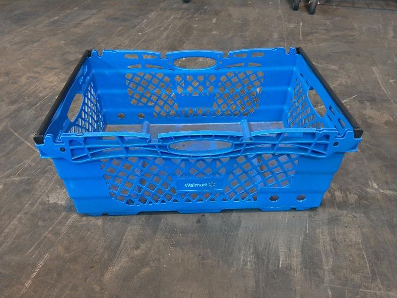 Blue shopping carts